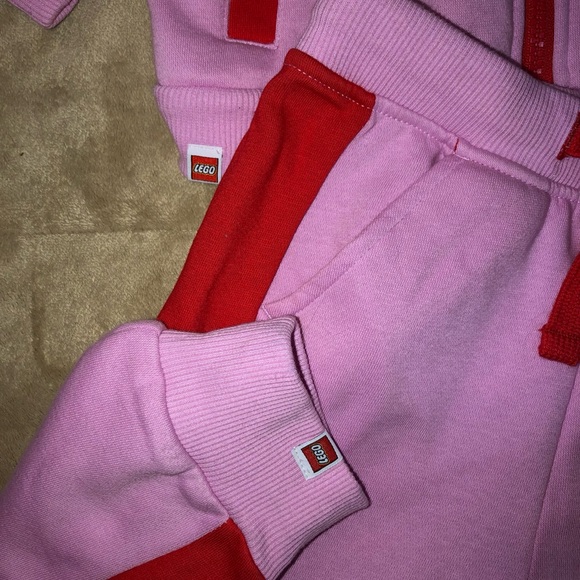 Lego Toddler Track & Joggers Set. NWT. Size 4T. Pink and Red. - Picture 5 of 7